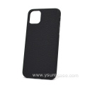 Modern Stylish Black Pebble Leather Phone Case With